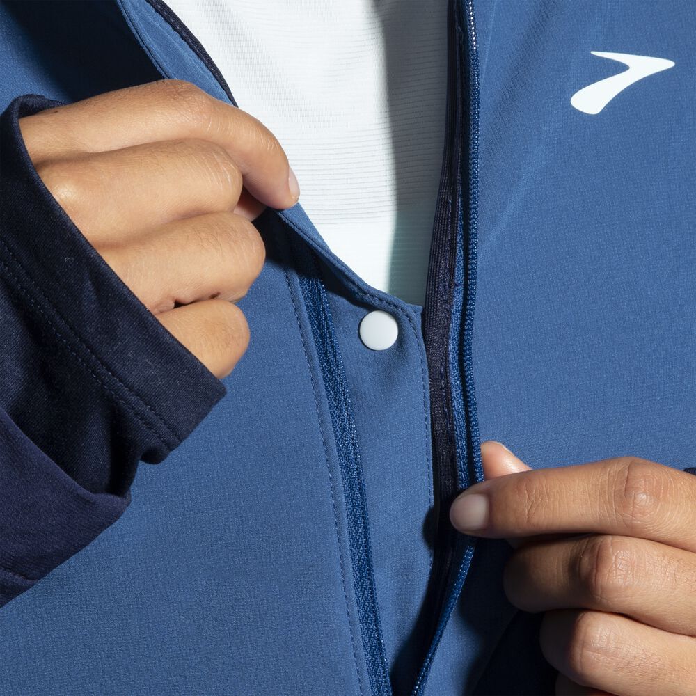 Brooks Fusion Hybrid Jacket - Marineblau/Ascheblau/Eisblau