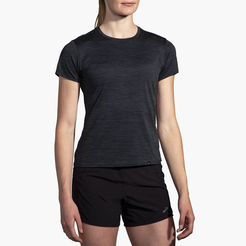 Brooks Luxe Short Sleeve - Hochschwarz