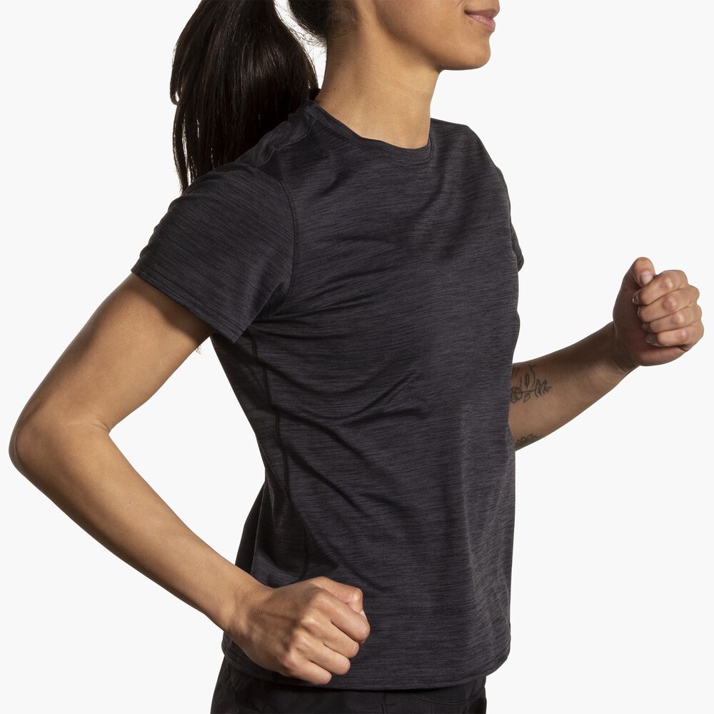 Brooks Luxe Short Sleeve - Hochschwarz