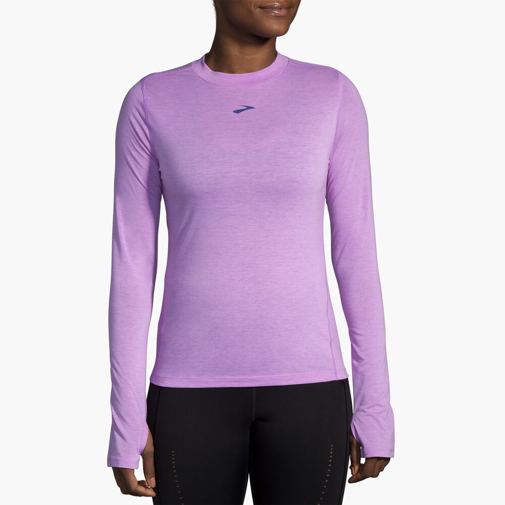 Brooks High Point Long Sleeve - Leuchtviolett
