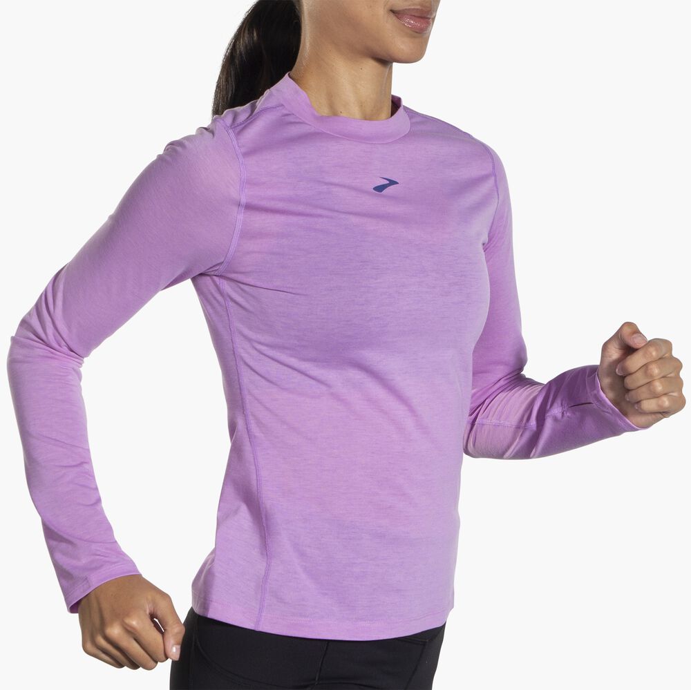 Brooks High Point Long Sleeve - Leuchtviolett