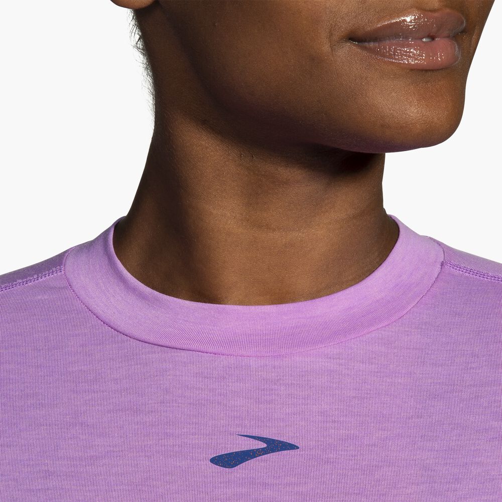Brooks High Point Long Sleeve - Leuchtviolett