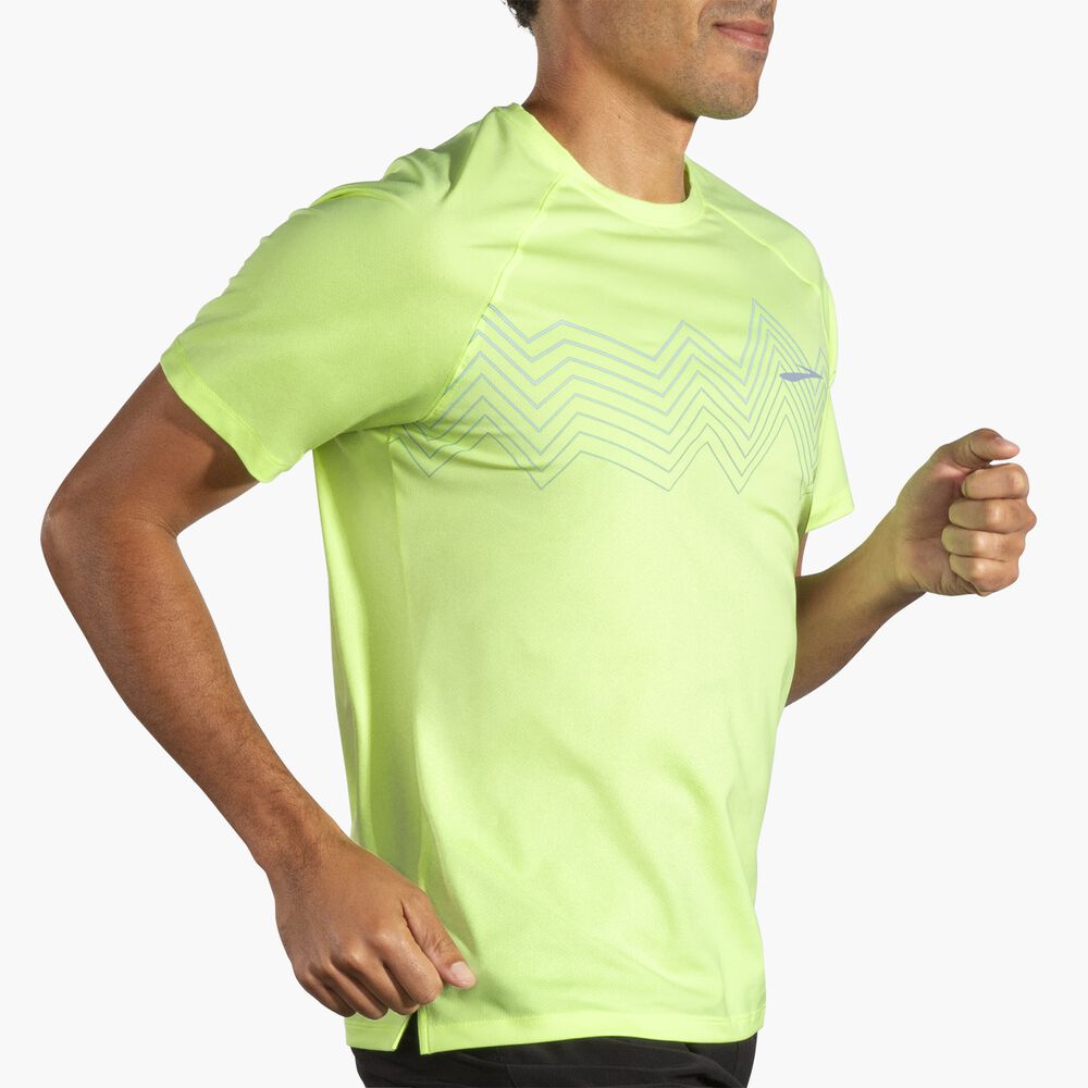 Brooks Atmosphere Short Sleeve 2.0 - Limette/Elevate