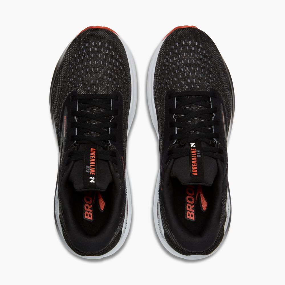 Brooks Adrenaline GTS 24 - Schwarz/Grau/Rot