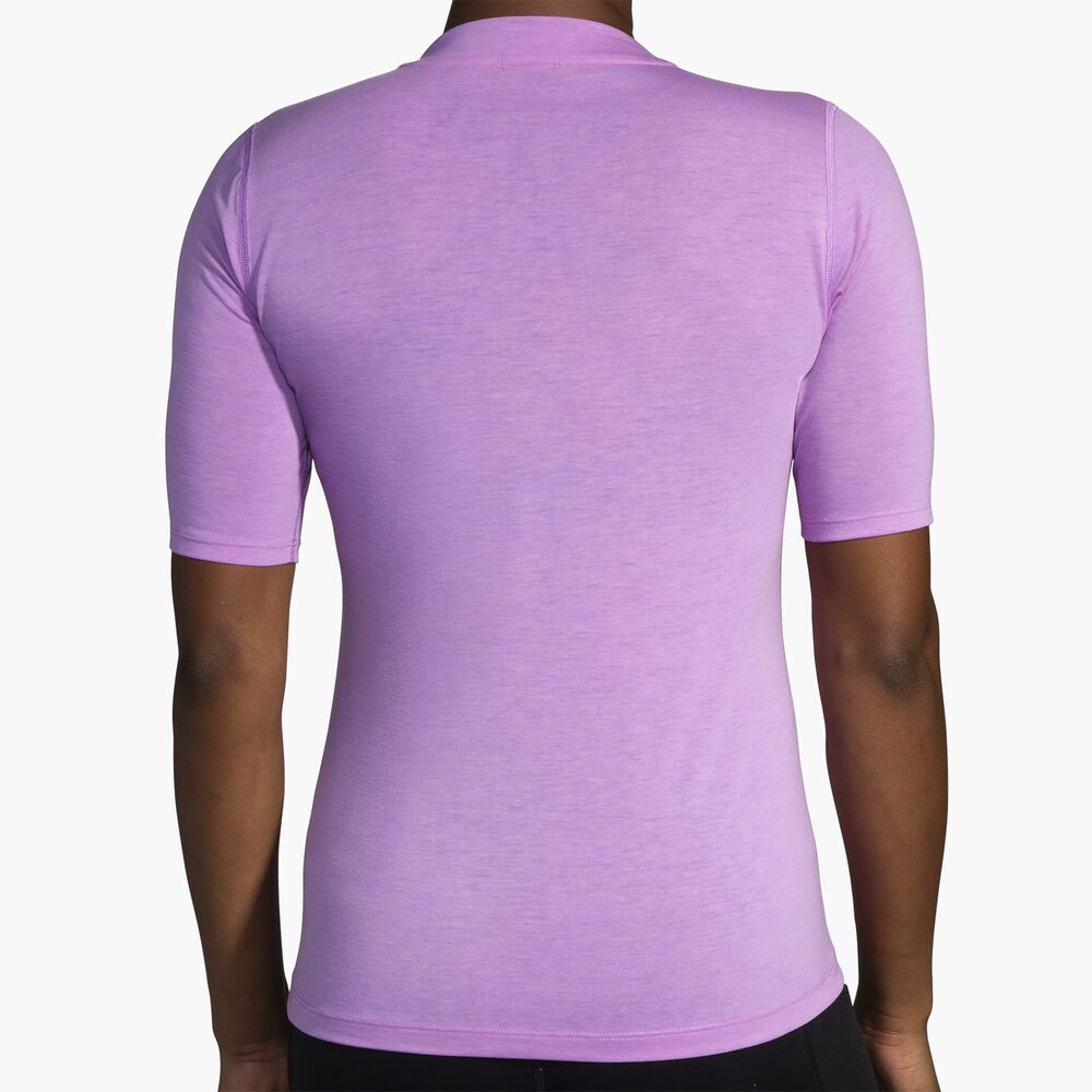 Brooks High Point Short Sleeve - Leuchtviolett