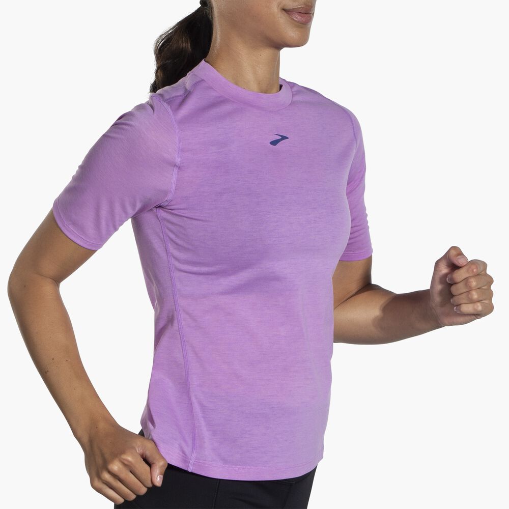 Brooks High Point Short Sleeve - Leuchtviolett