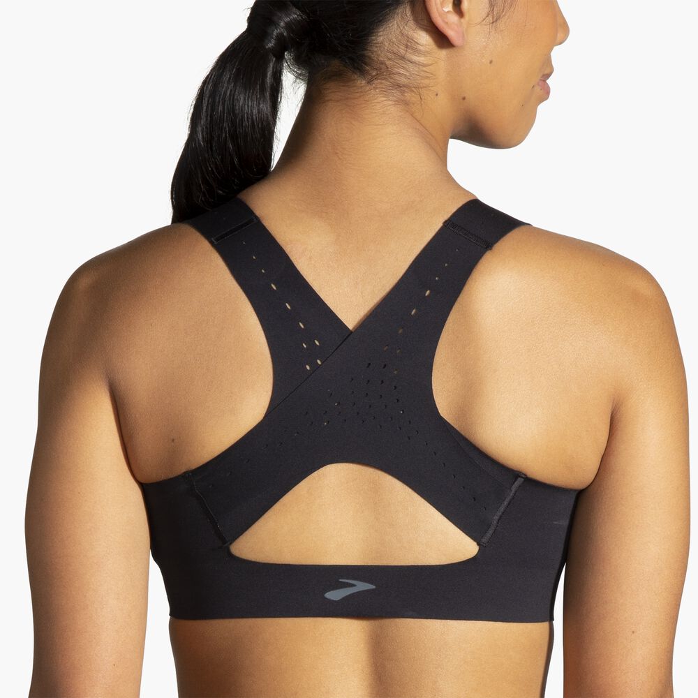 Brooks Zip 2.0 Sports Bra - Schwarz