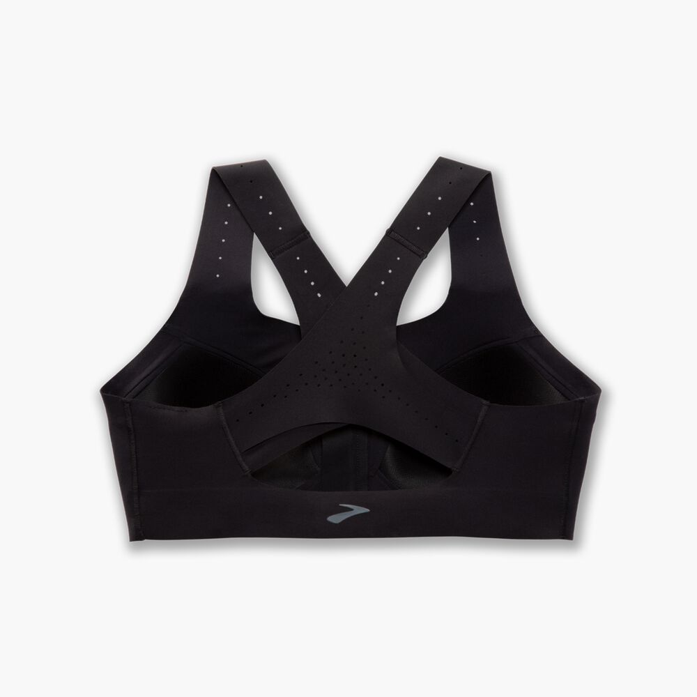 Brooks Zip 2.0 Sports Bra - Schwarz