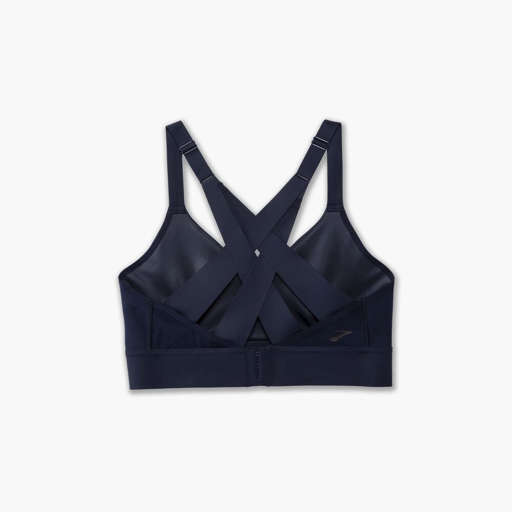 Brooks Interlace Sports Bra - Marineblau