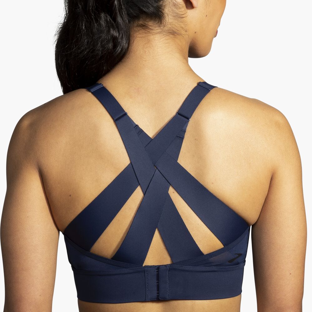 Brooks Interlace Sports Bra - Marineblau
