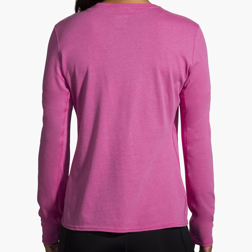 Brooks Distance Long Sleeve 2.0 - Hochmatt Mauve/Retro RH