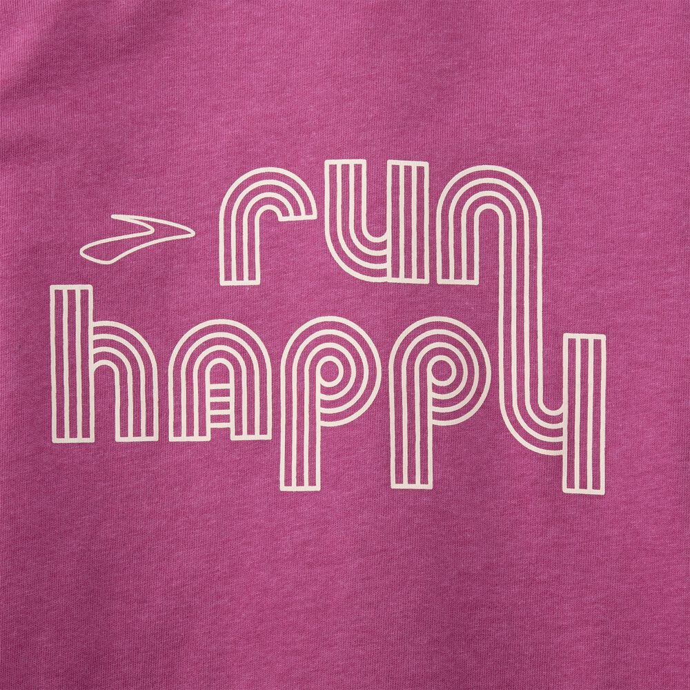Brooks Distance Long Sleeve 2.0 - Hochmatt Mauve/Retro RH