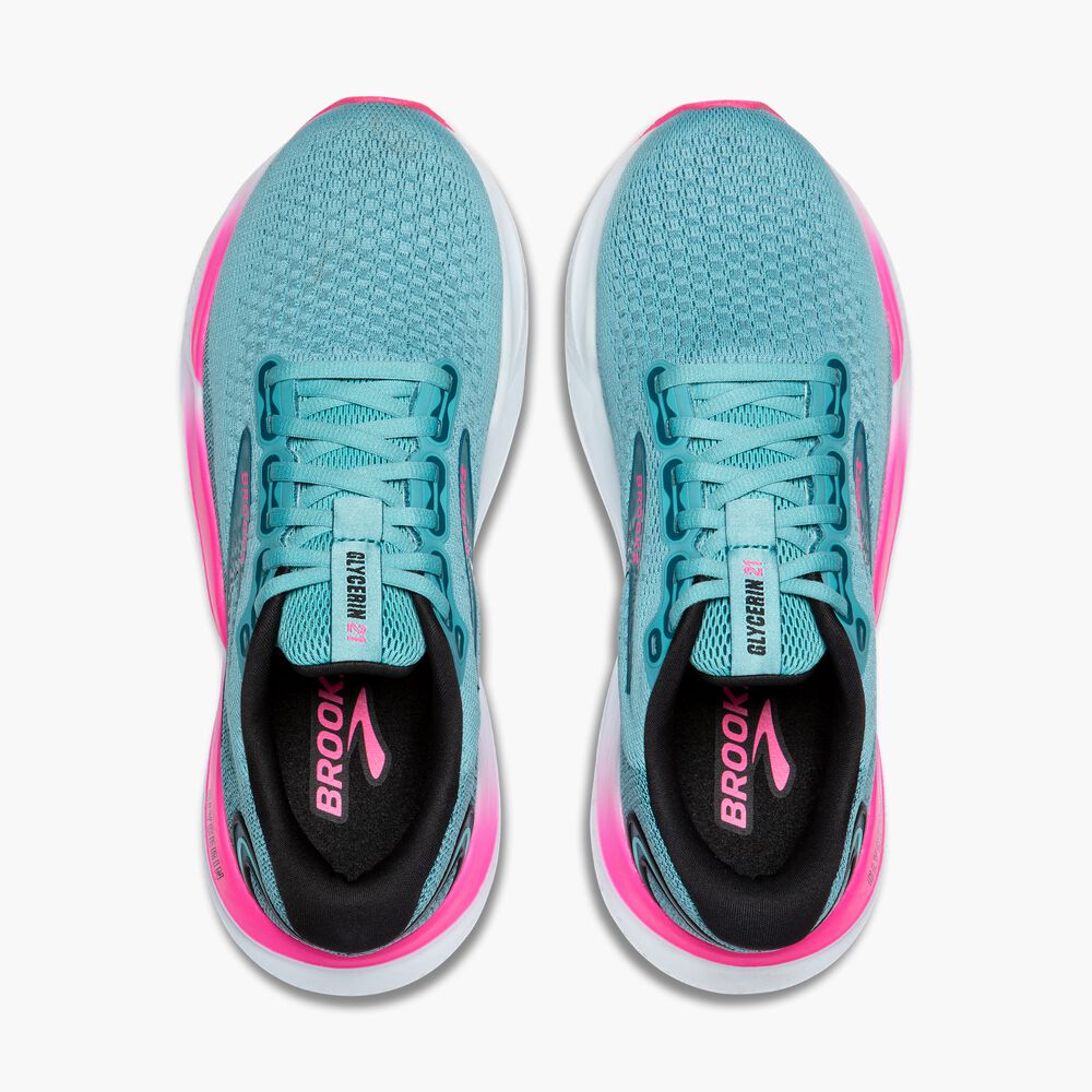 Brooks Glycerin 21 - Marokkanisches Blau/Aqua/Pink