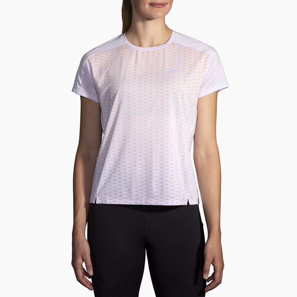 Brooks Sprint Free Short Sleeve 2.0 - Hellviolett/Recharge