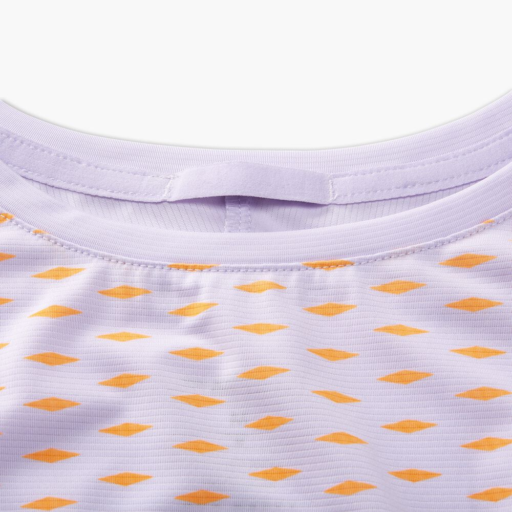Brooks Sprint Free Short Sleeve 2.0 - Hellviolett/Recharge