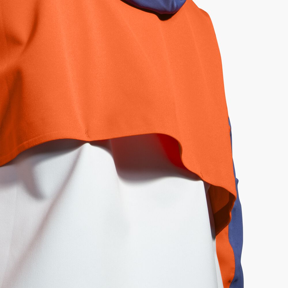 Brooks High Point Waterproof Jacket - Hellschiefer/Leuchtorange/Ägäis