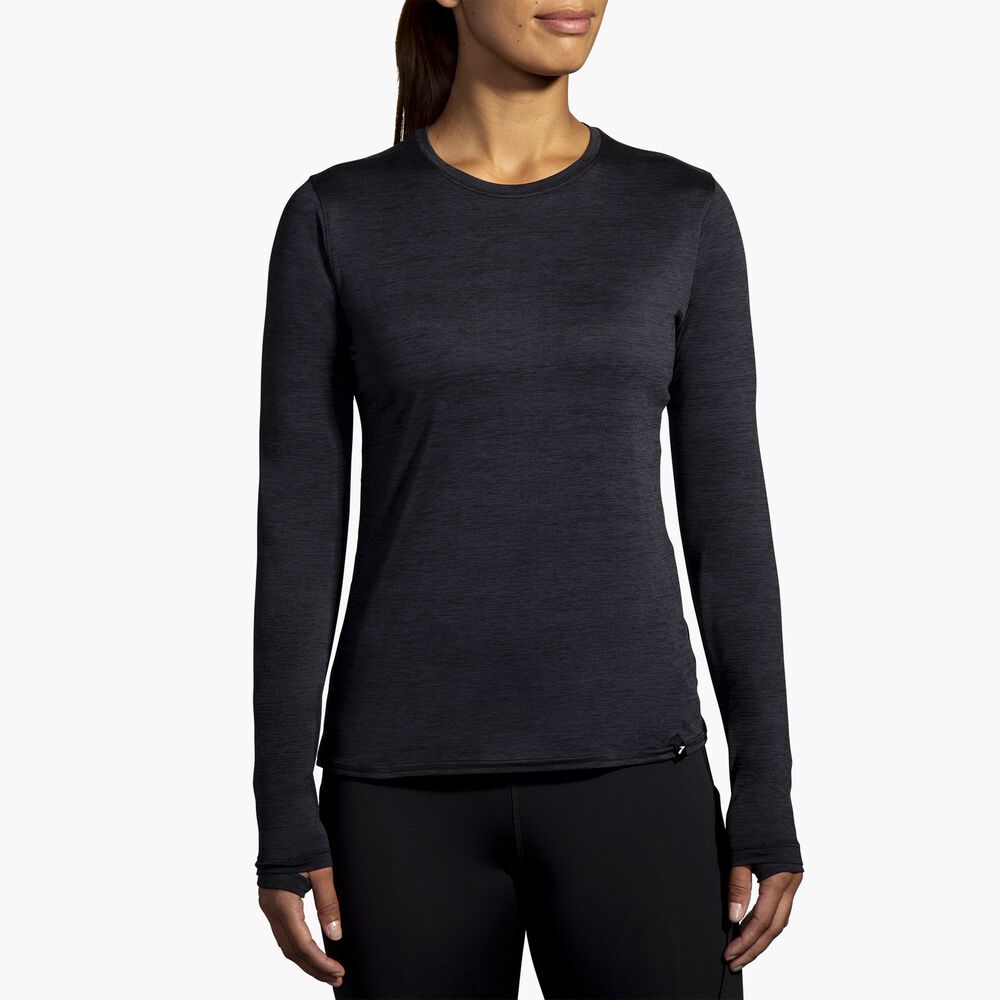 Brooks Luxe Long Sleeve - Hellschwarz