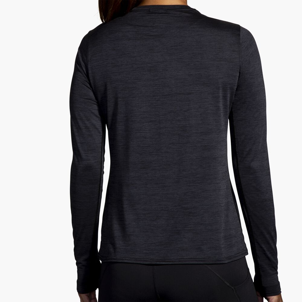 Brooks Luxe Long Sleeve - Hellschwarz