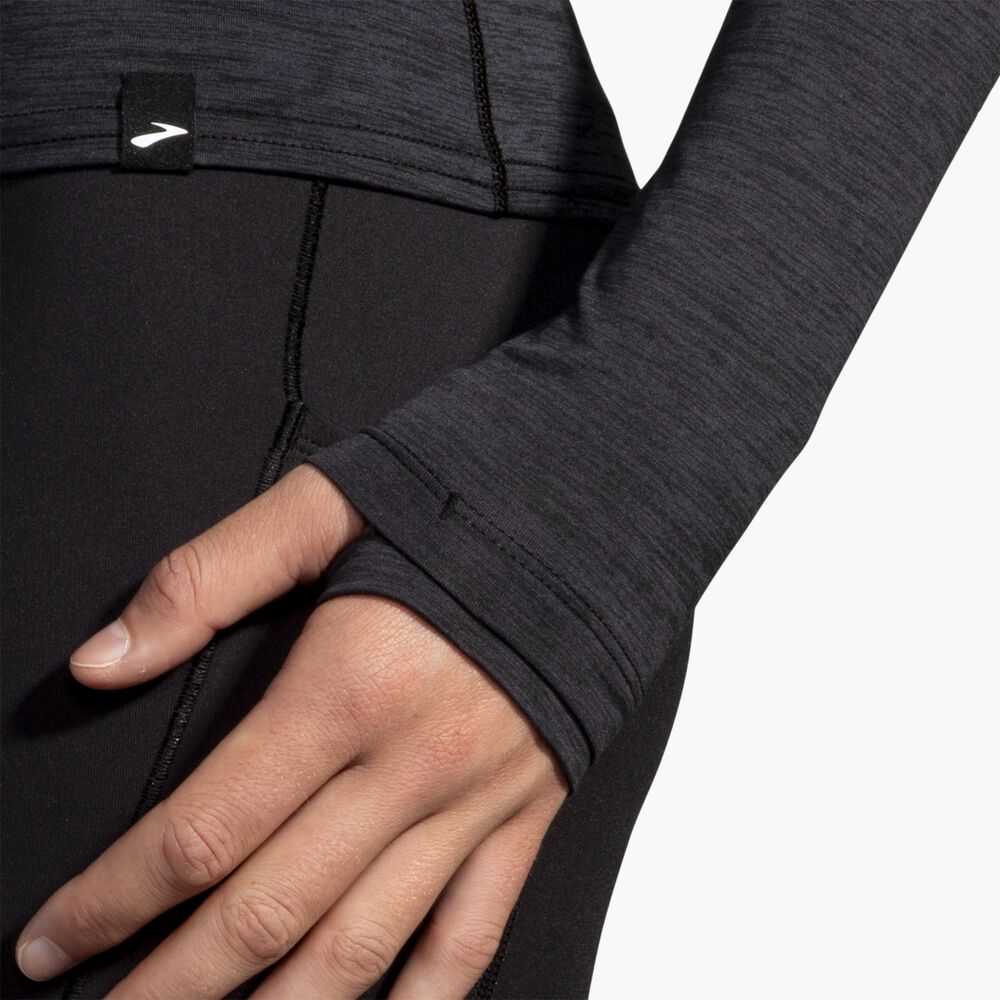 Brooks Luxe Long Sleeve - Hellschwarz
