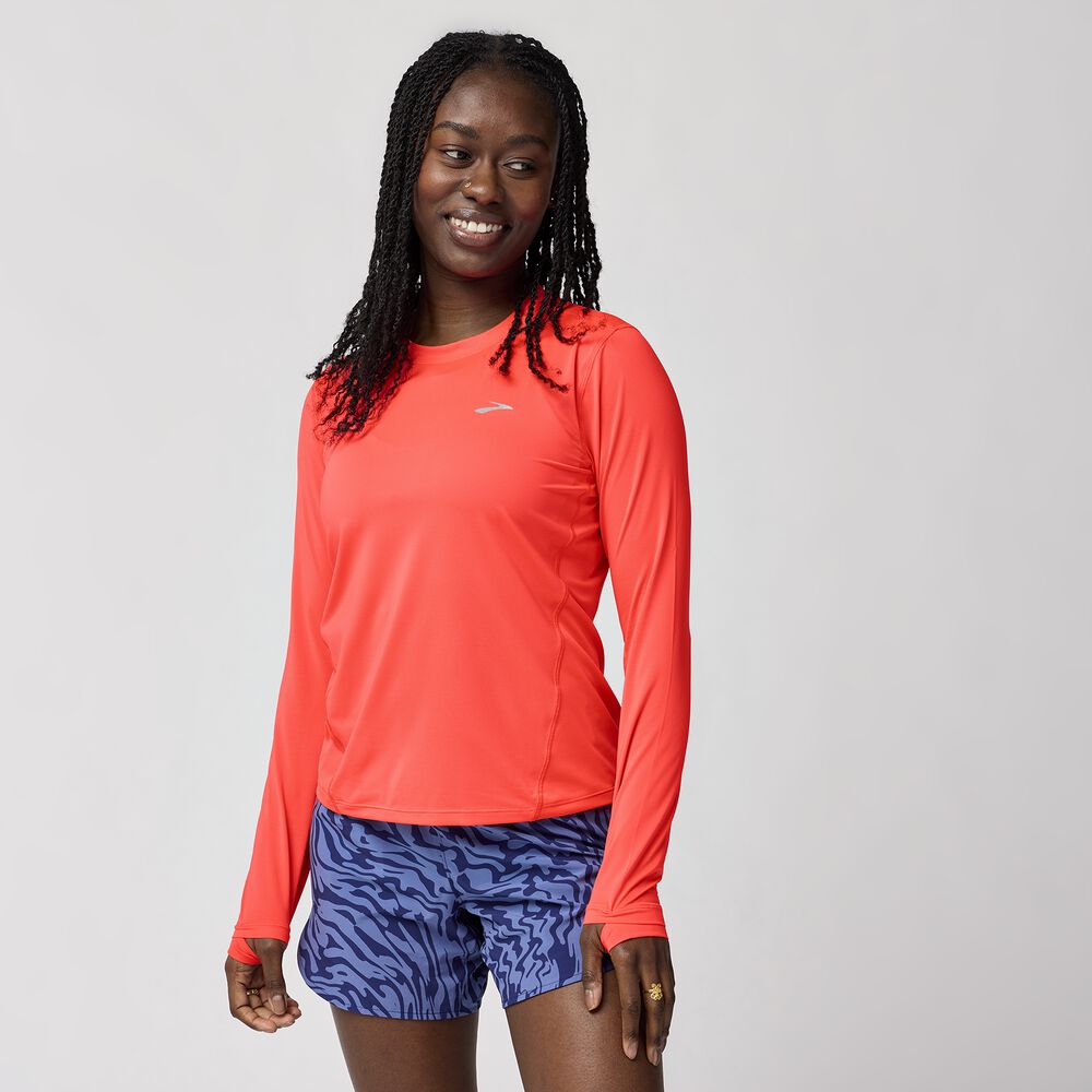 Brooks Sprint Free Long Sleeve 3.0 - Neo Cayenne
