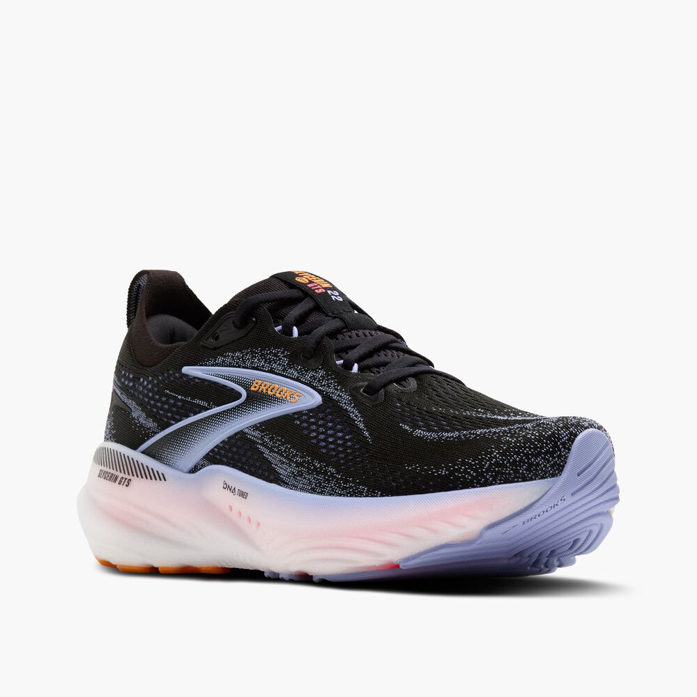 Brooks Glycerin GTS 22 - Schwarz/Blaureiher/Orange