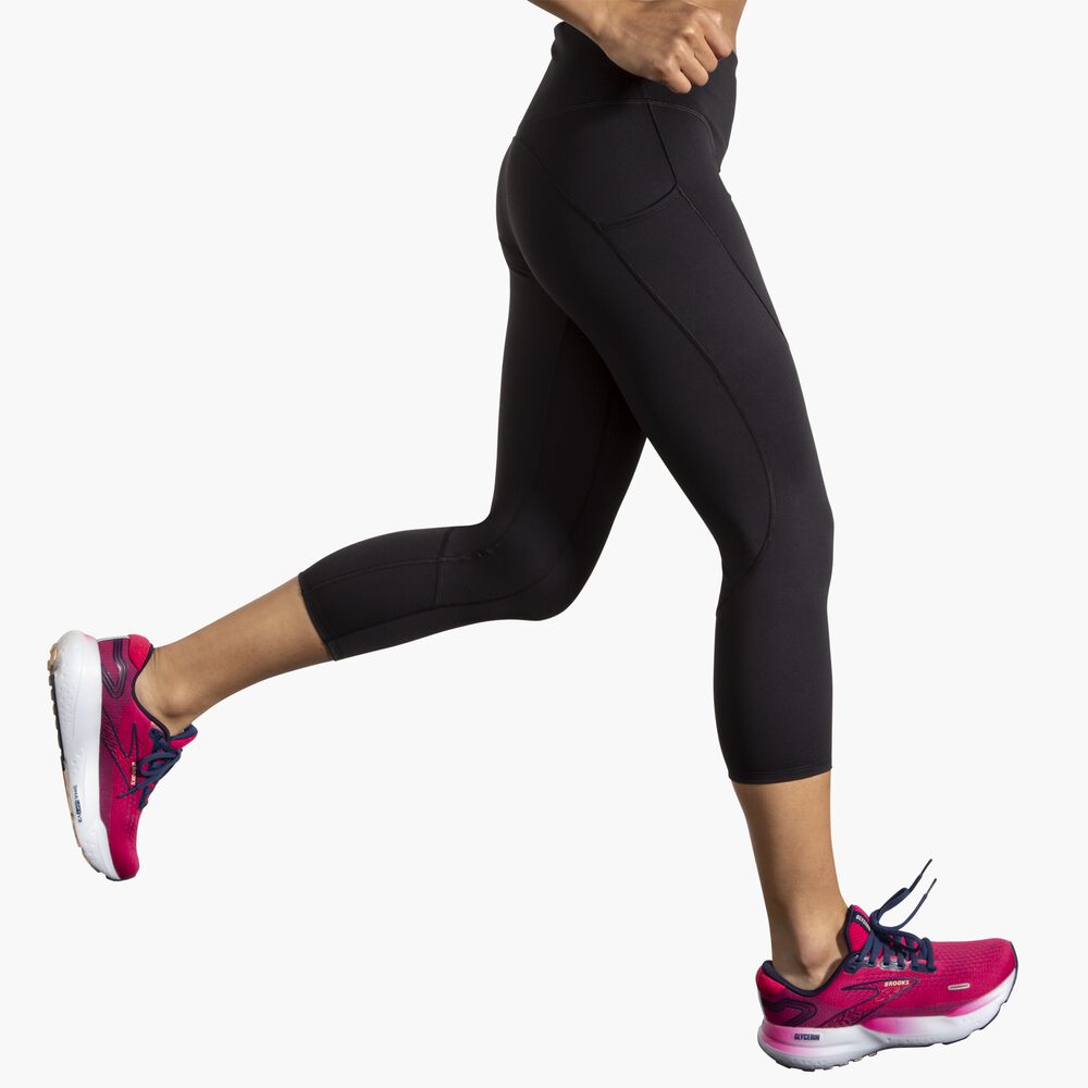 Brooks Spark Capri - Schwarz