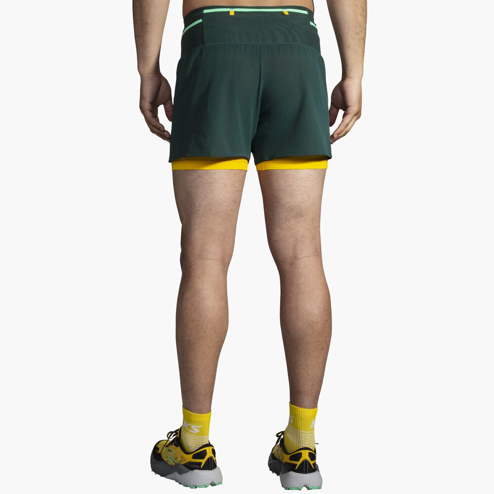 Brooks High Point 5" 2-in-1 Short 2.0 - Carbon/Zitronenchrom