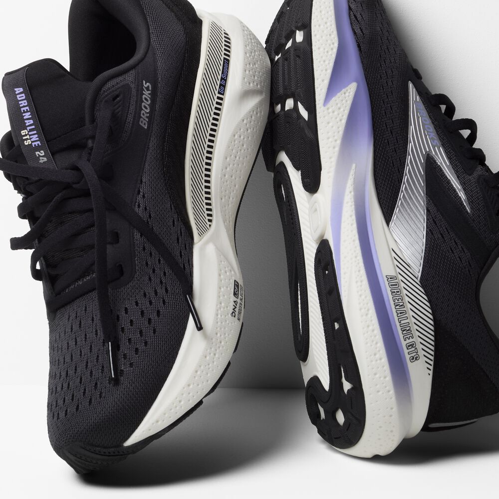 Brooks Adrenaline GTS 24 - Ebenholz/Blaureiher/Silber