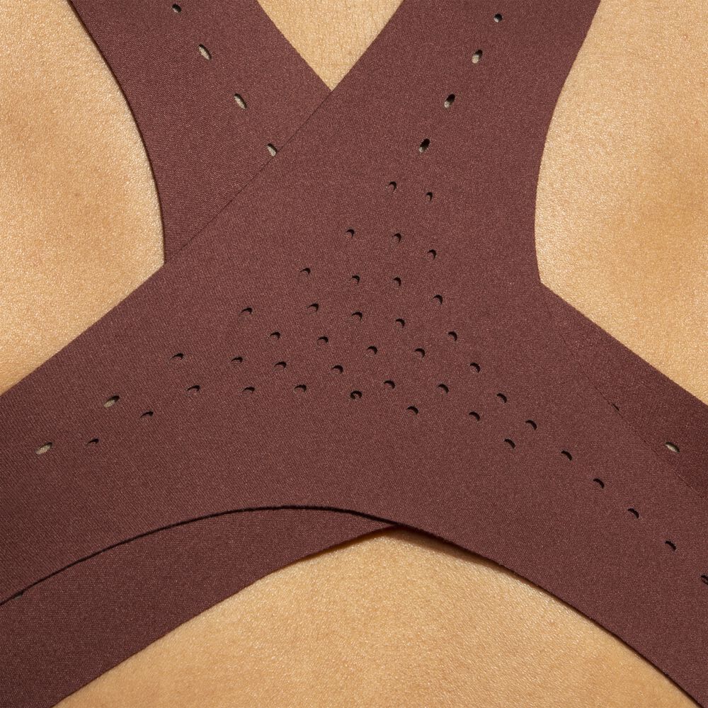 Brooks Zip 2.0 Sports Bra - Run Raisin/Eisblau/Kupfer