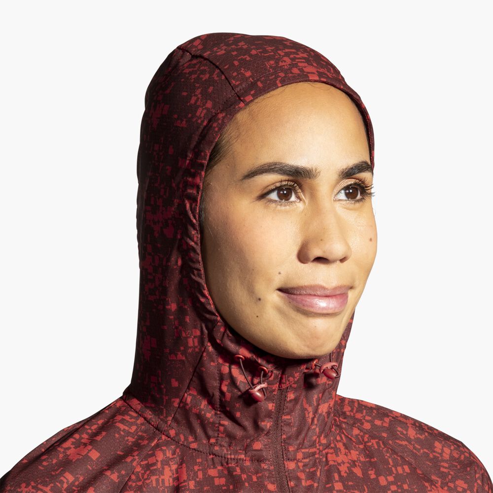 Brooks Canopy Jacket - Run Raisin Glitch Print