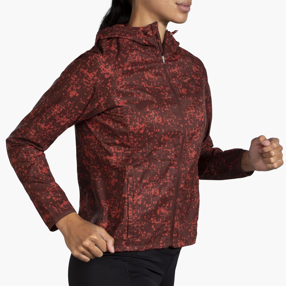 Brooks Canopy Jacket - Run Raisin Glitch Print