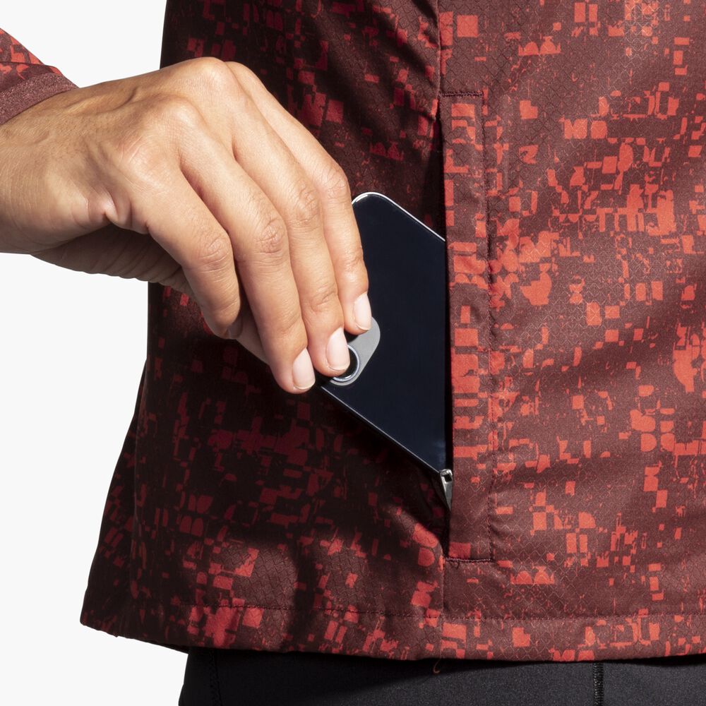 Brooks Canopy Jacket - Run Raisin Glitch Print