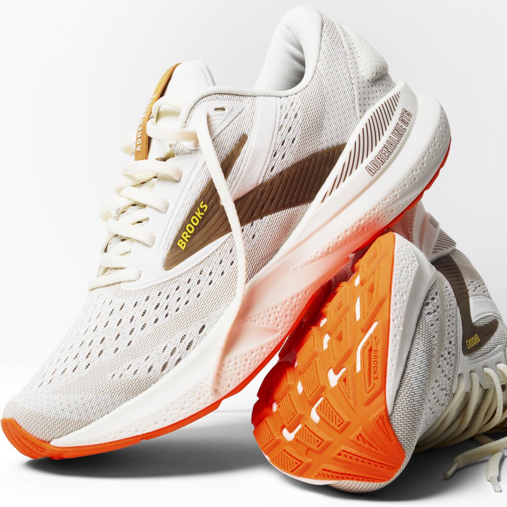 Brooks Adrenaline GTS 24 - Kokosnuss/Portabella/Orange