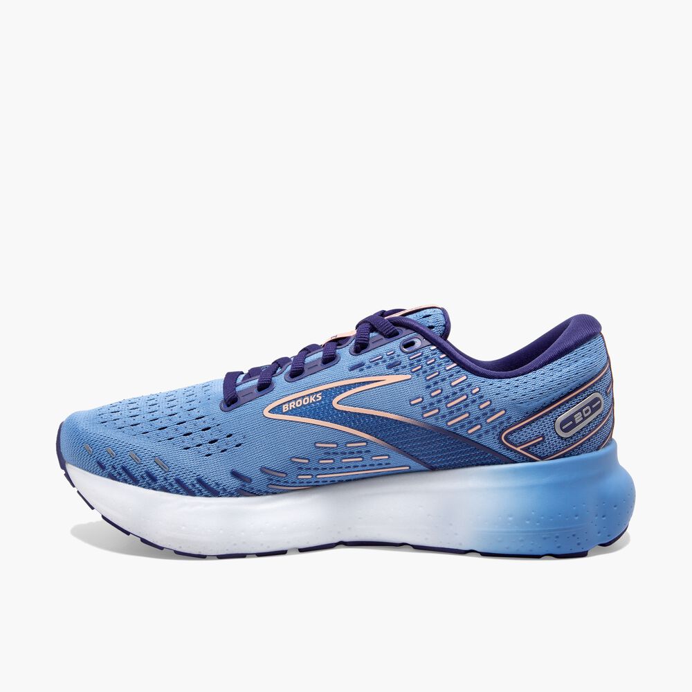 Brooks Glycerin 20 - Blissful Blue/Pfirsich/Weiß