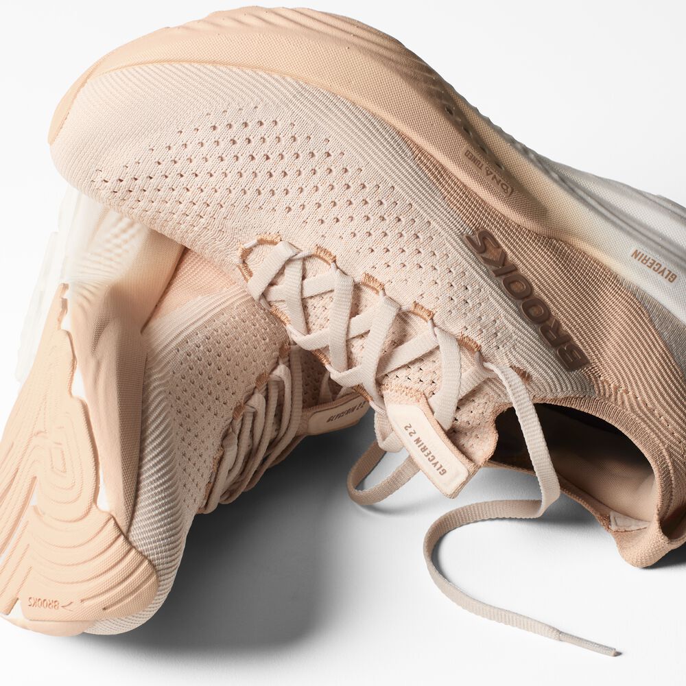 Brooks Glycerin StealthFit 22 - Mandelpfirsich/Mandel/Portabella