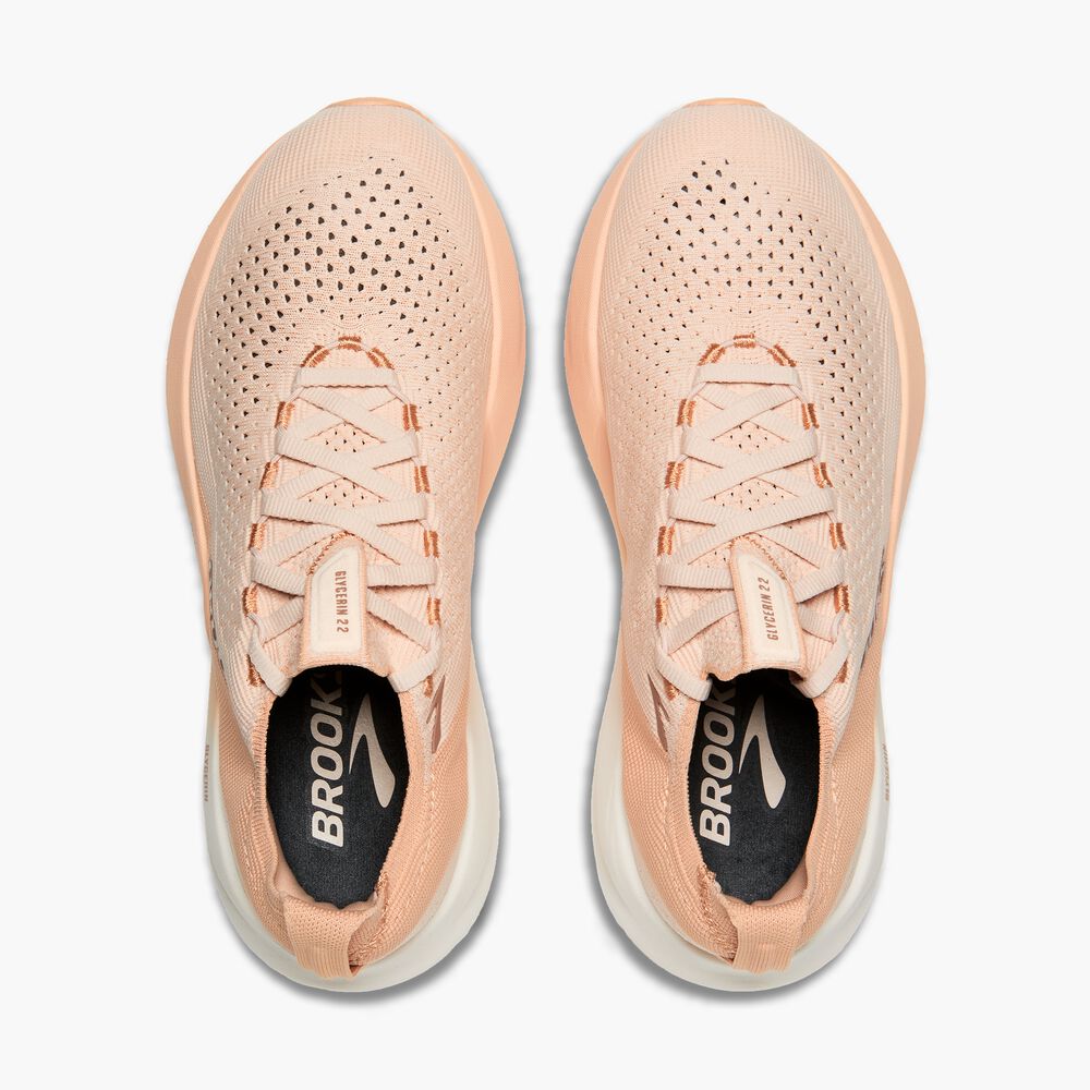 Brooks Glycerin StealthFit 22 - Mandelpfirsich/Mandel/Portabella