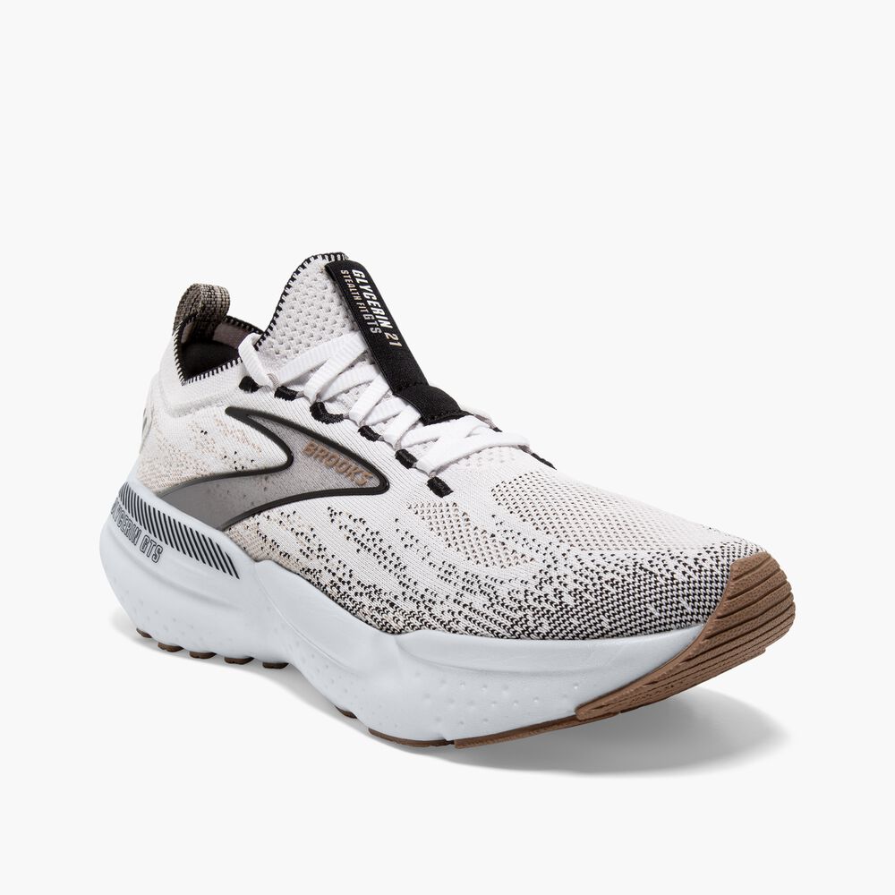 Brooks Glycerin StealthFit GTS 21 - Weiß/Grau/Schwarz