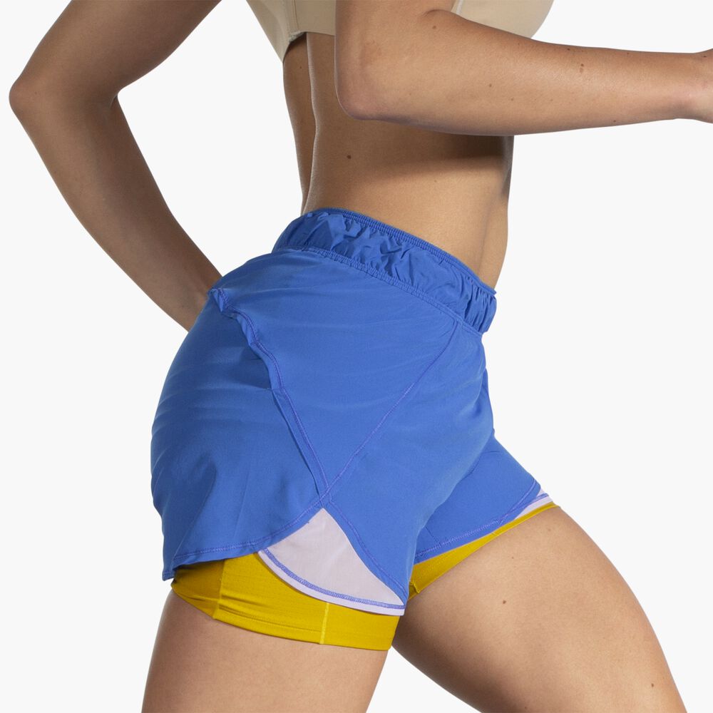 Brooks Chaser 5" 2-in-1 Short - Bluetiful/Golden Hour