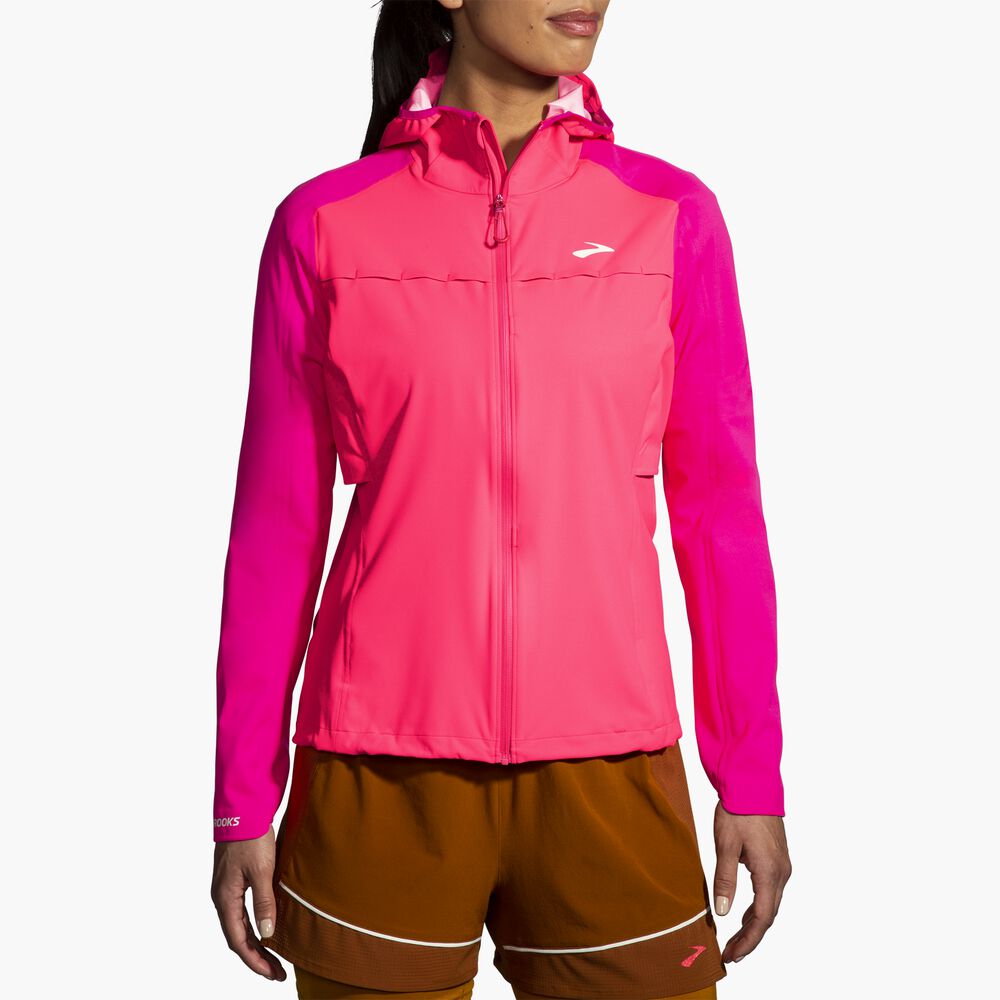 Brooks High Point Waterproof Jacket - Hyper Pink/Fuchsia