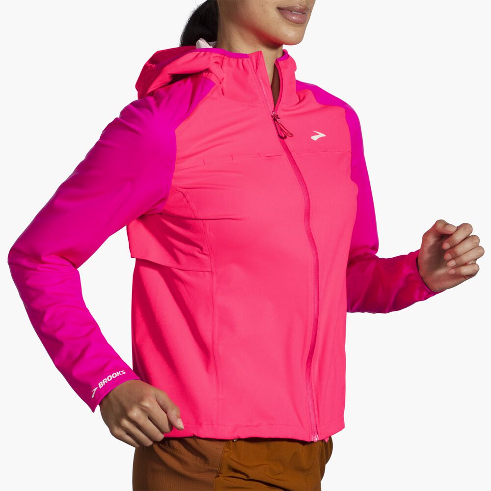 Brooks High Point Waterproof Jacket - Hyper Pink/Fuchsia
