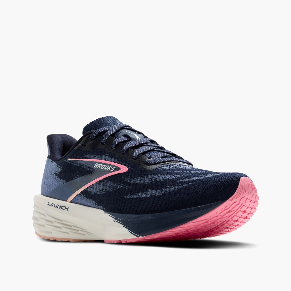 Brooks Launch 11 - Peacoat/Blau/Pfirsich