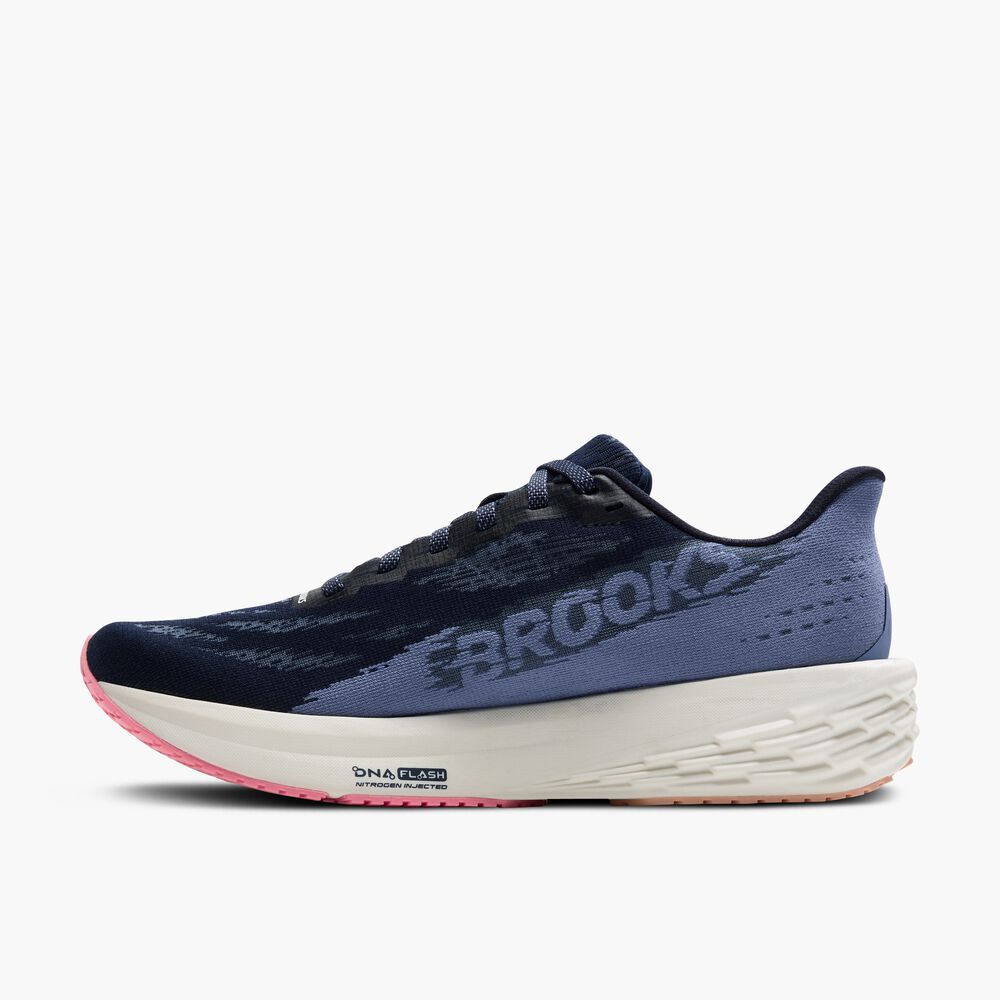 Brooks Launch 11 - Peacoat/Blau/Pfirsich