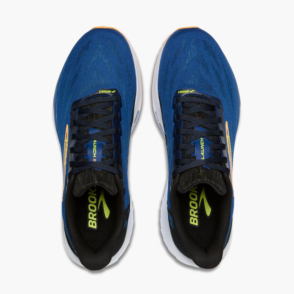 Brooks Launch 11 - Schwarz/Marine Pfingstrose/Orange