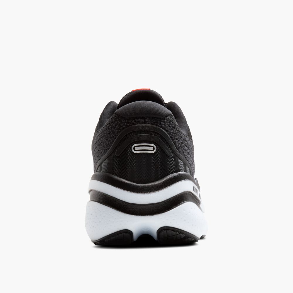 Brooks Ghost Max 2 - Schwarz/Weiß/Feuerrot