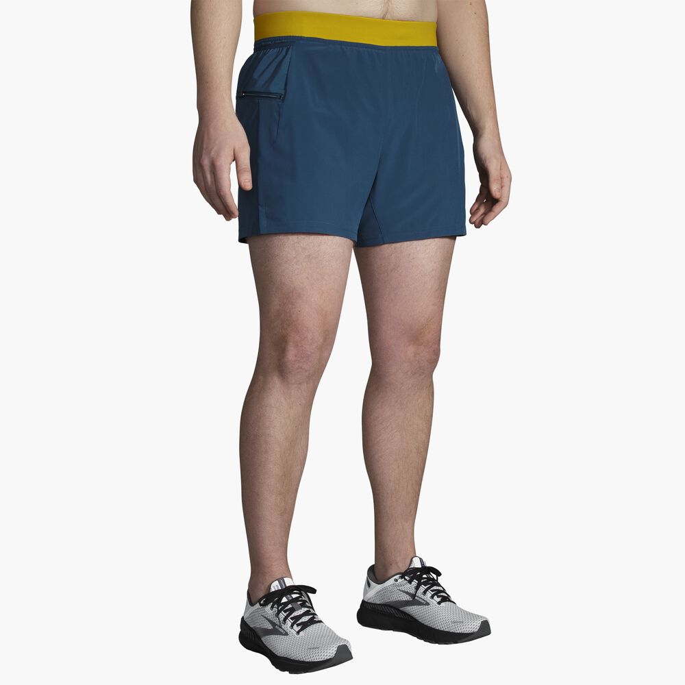 Brooks Sherpa 5" 2-in-1 Short - Indigo Rush/Golden Hour