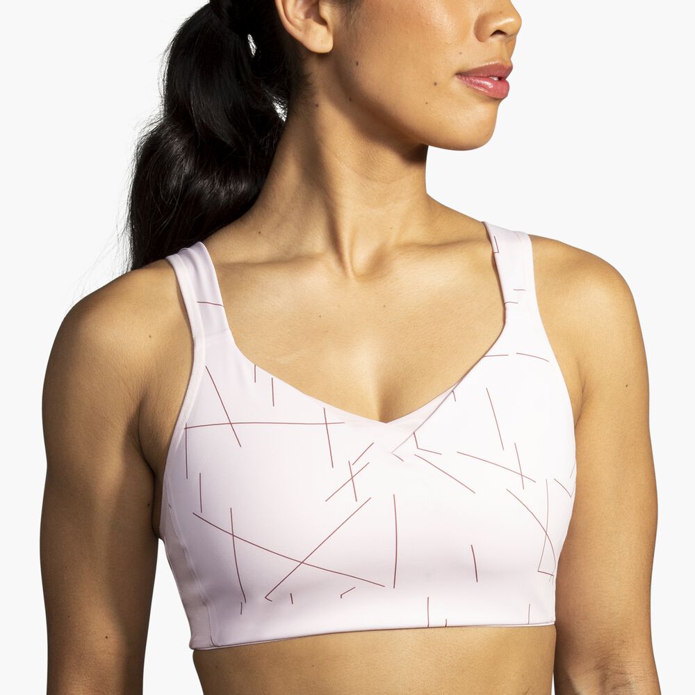 Brooks Convertible Sports Bra - Rosenwasser-Geoprint