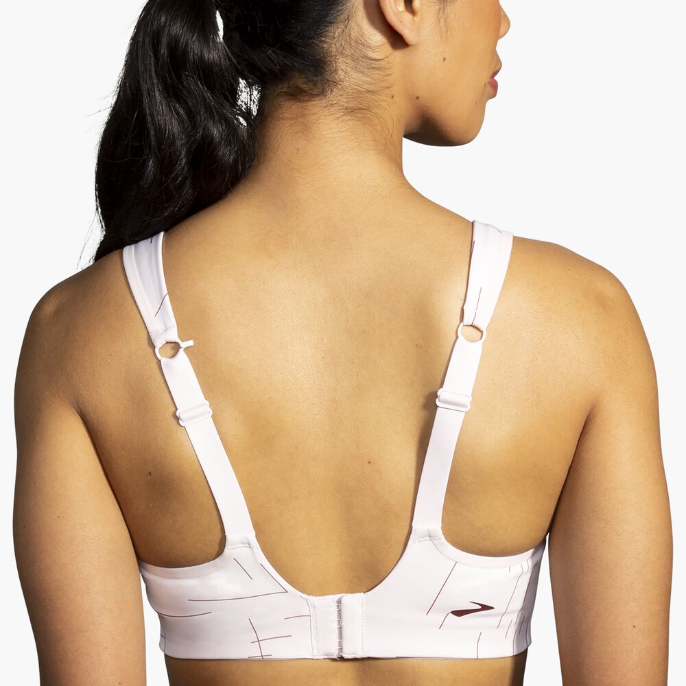 Brooks Convertible Sports Bra - Rosenwasser-Geoprint