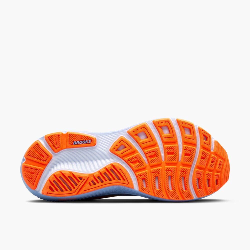 Brooks Ghost 17 - Blaureiher/Weiß/Orange