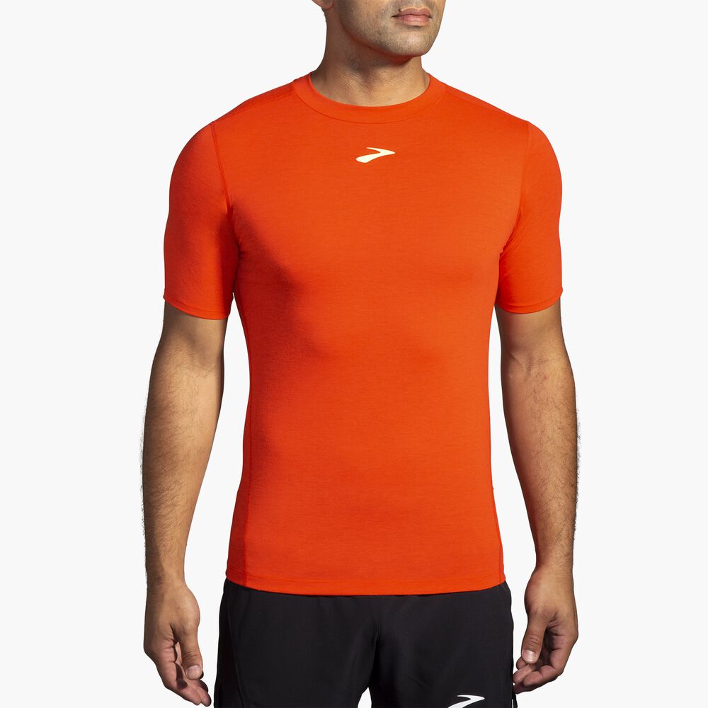 Brooks High Point Short Sleeve - Kirschtomate