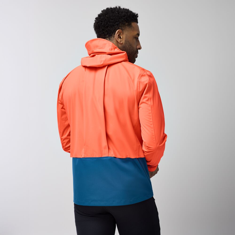 Brooks High Point Waterproof Jacket 2 - Flame/Deep Sea